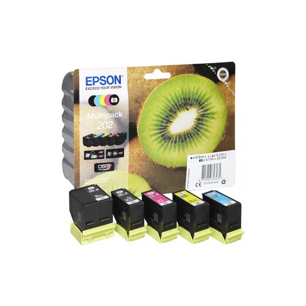 Cartridge Epson 202, T02E7, CMYK, päťbalenie, multipack, originál
