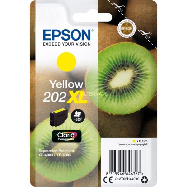 Cartridge Epson 202 XL, T02H4, žltá (yellow), originál