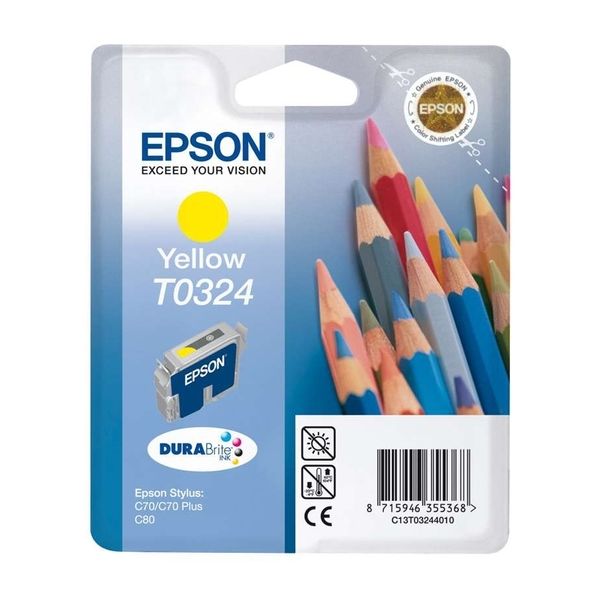 Cartridge Epson T0324, žltá (yellow), originál