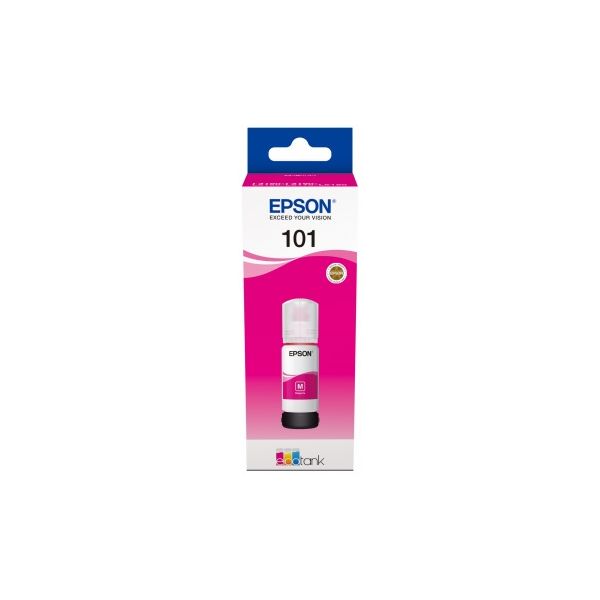 Cartridge Epson 101, T03V3, purpurová (magenta), originál