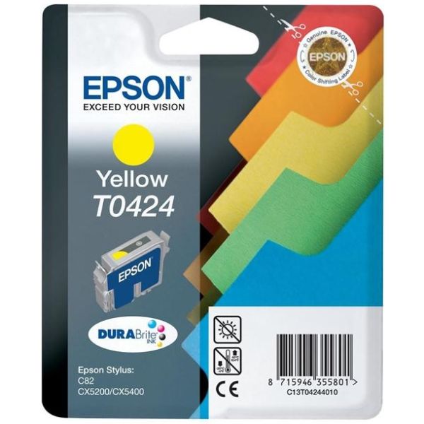 Cartridge Epson T0424, žltá (yellow), originál