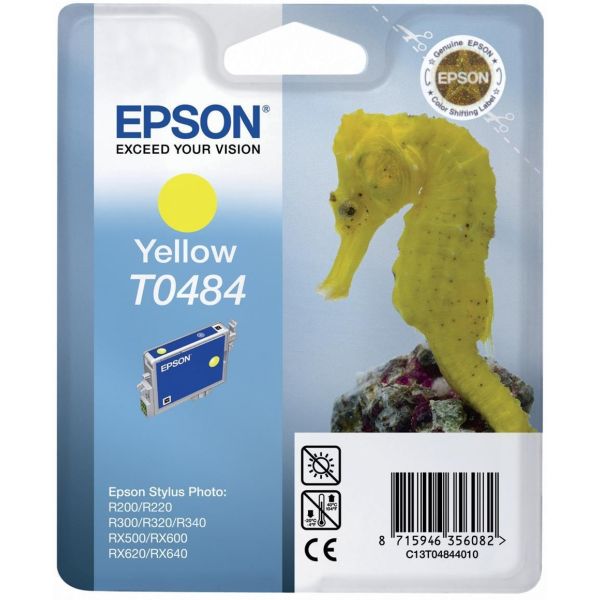 Cartridge Epson T0484, žltá (yellow), originál