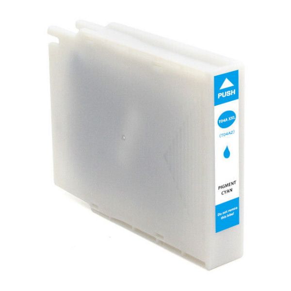Cartridge Epson T04A2 XXL, C13T04A240, azúrová (cyan), alternatívny