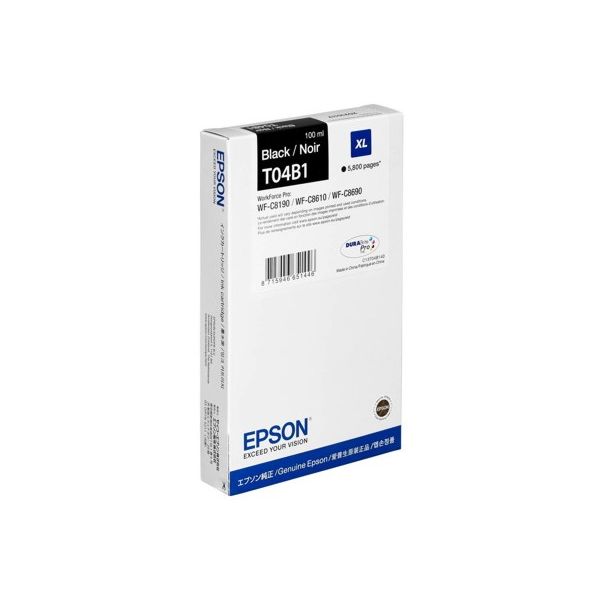 Cartridge Epson T04B1 XL, C13T04B140, čierna (black), originál