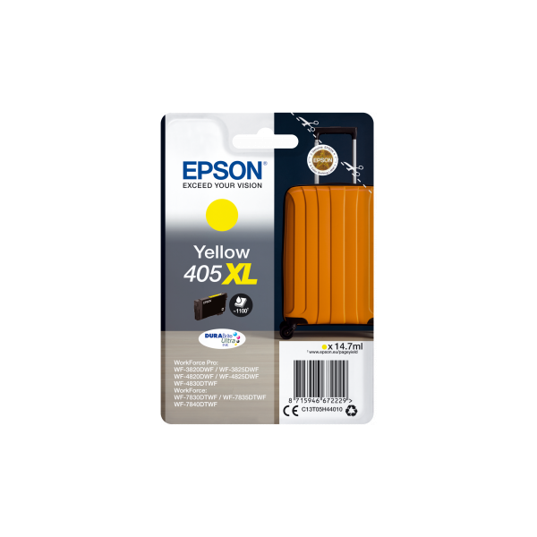 Cartridge Epson 405XL, T05H4, C13T05H44010, žltá (yellow), originál