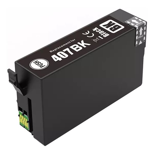 Cartridge Epson 407, T07U1, C13T07U140, čierna (black), alternatívny