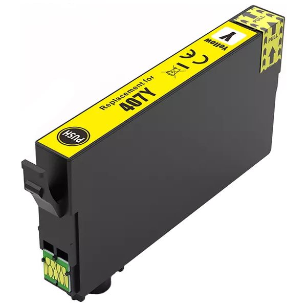 Cartridge Epson 407, T07U4, C13T07U440, žltá (yellow), alternatívny