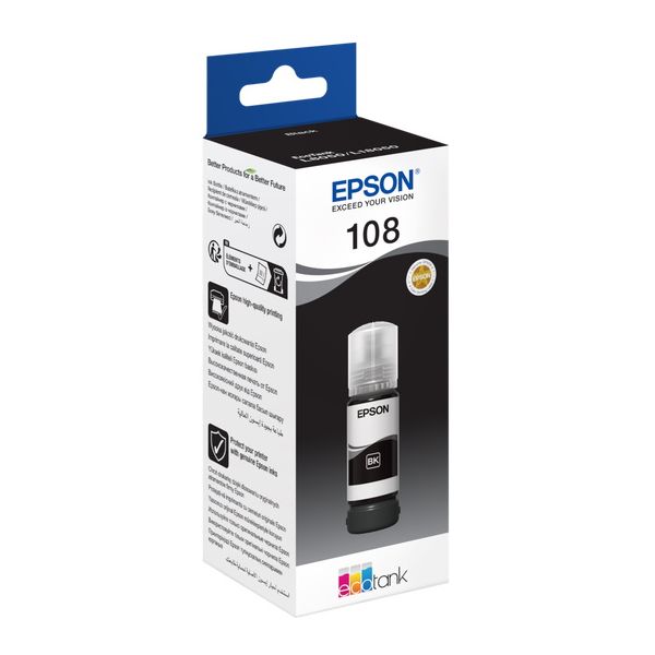Cartridge Epson 108, T09C1, C13T09C14A, čierna (black), originál