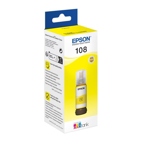 Cartridge Epson 108, T09C4, C13T09C44A, žltá (yellow), originál