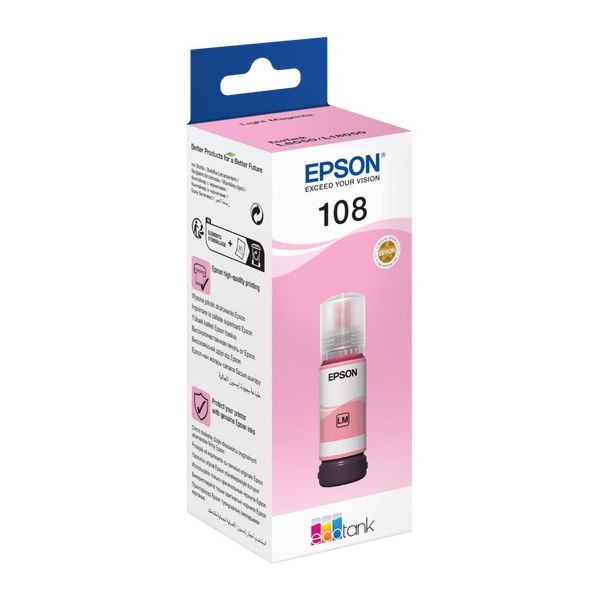 Cartridge Epson 108, T09C6, C13T09C64A, svetlá purpurová (light magenta), originál