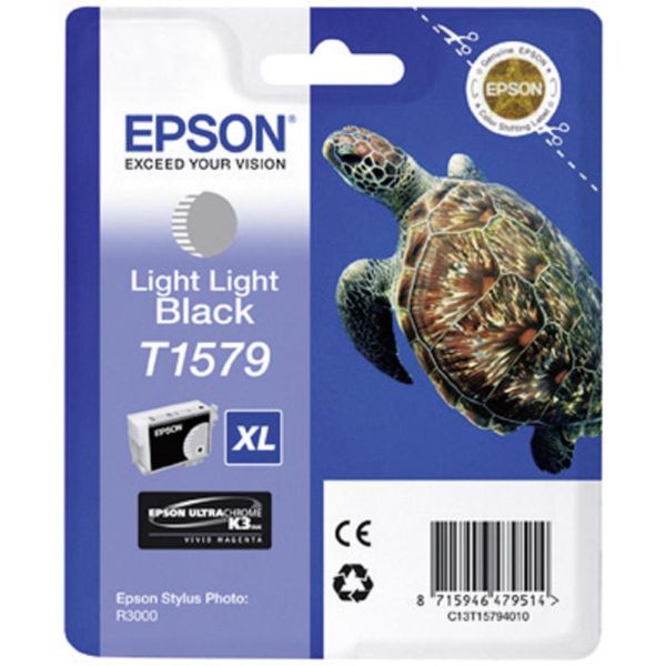 Cartridge Epson T1579, svetlá čierna (light black), originál