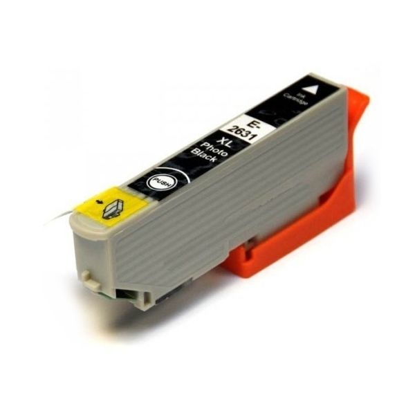 Cartridge Epson T2631 (26XL), C13T26314012, foto čierna (photo black), alternatívny
