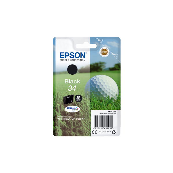 Cartridge Epson 34, T3461, C13T34614010, čierna (black), originál