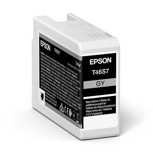 Cartridge Epson T46S7, C13T46S700, sivá (gray), originál