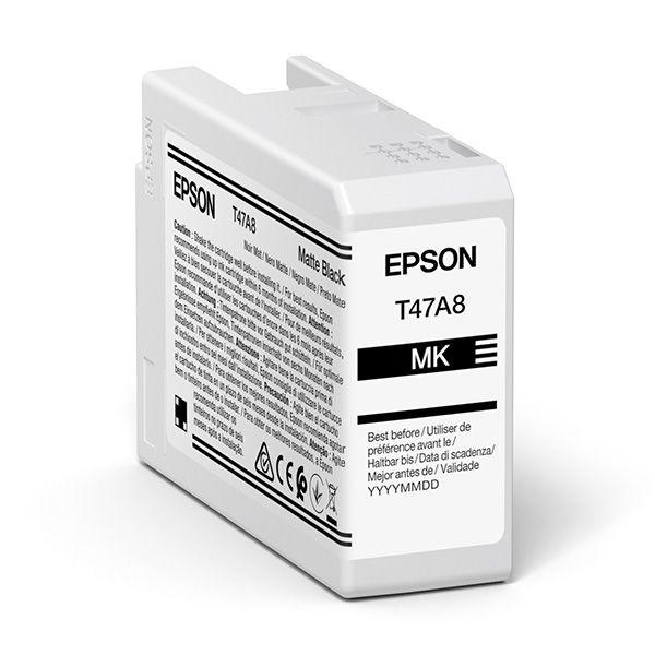 Cartridge Epson T47A8, C13T47A800, matná čierna (matte black), originál