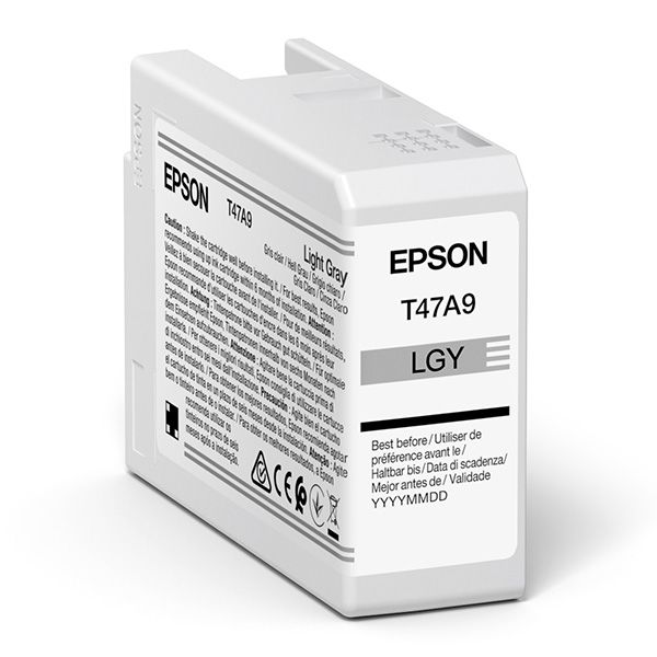 Cartridge Epson T47A9, C13T47A900, svetlá sivá (light gray), originál
