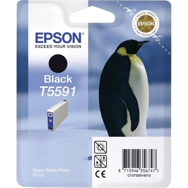Cartridge Epson T5591, čierna (black), originál