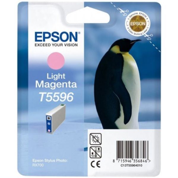 Cartridge Epson T5596, svetlá purpurová (light magenta), originál