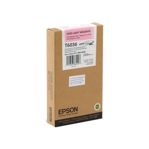 Cartridge Epson T6036, svetlá purpurová (light magenta), originál