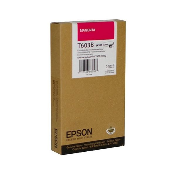 Cartridge Epson T603B, purpurová (magenta), originál