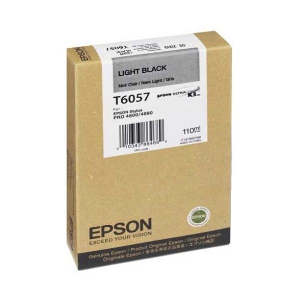 Cartridge Epson T6057, svetlá čierna (light black), originál