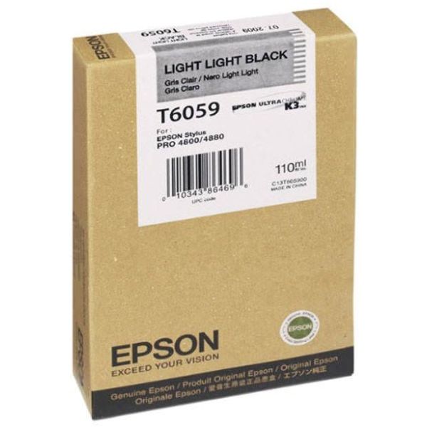 Cartridge Epson T6059, svetlá čierna (light black), originál