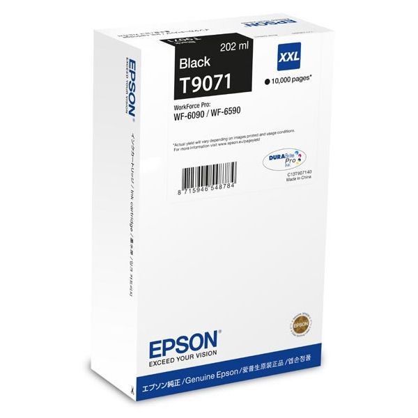 Cartridge Epson T9071, čierna (black), originál