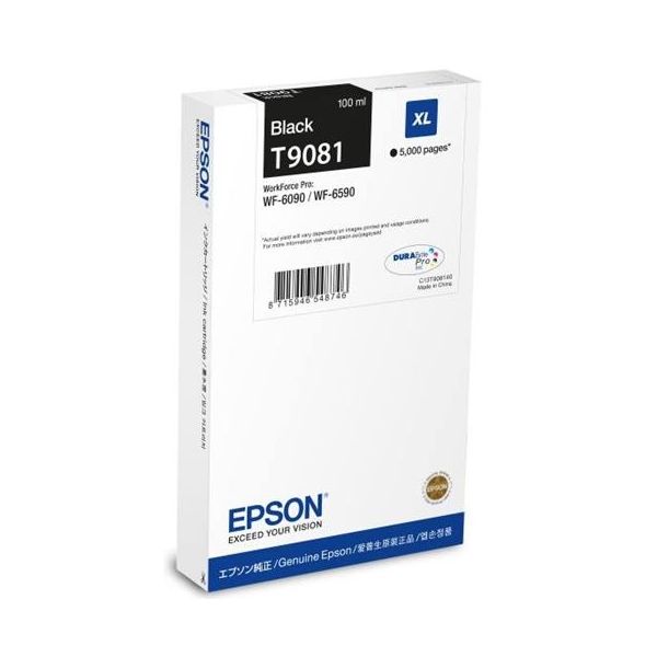 Cartridge Epson T9081, čierna (black), originál