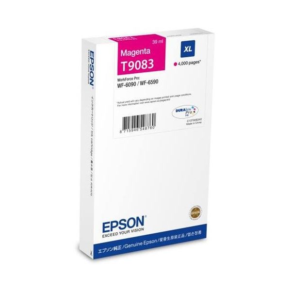 Cartridge Epson T9083, purpurová (magenta), originál
