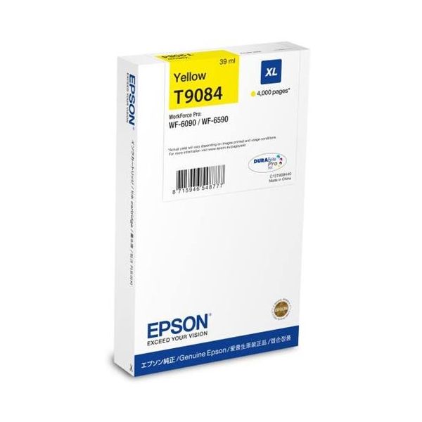 Cartridge Epson T9084, žltá (yellow), originál