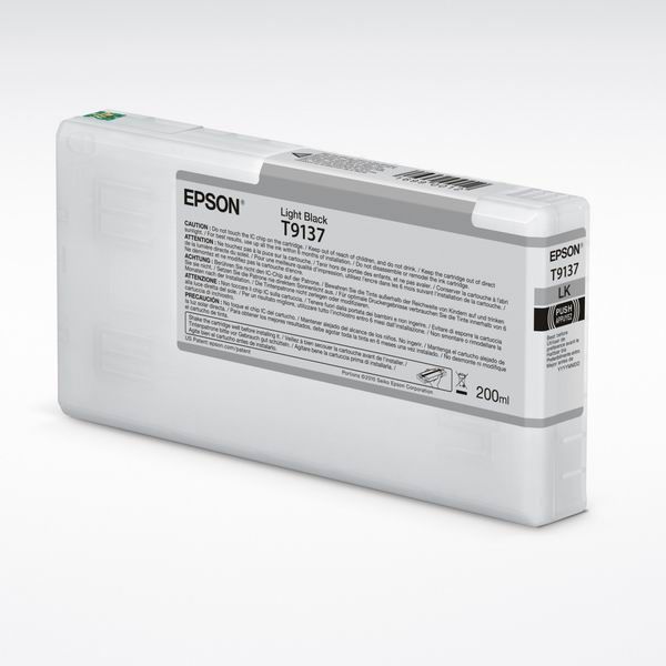 Cartridge Epson T9137, C13T913700, svetlá čierna (light black), originál