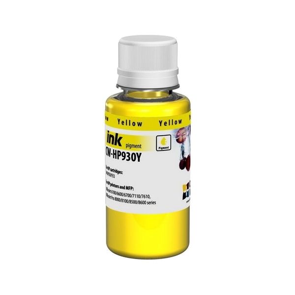 Atrament pre kazetu HP 940 XL Y (C4909AE), pigment, žltá (yellow)