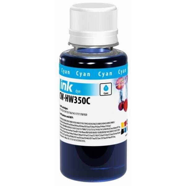 Atrament pre kazetu HP 22 XL C (C9352CE), dye, azúrová (cyan)