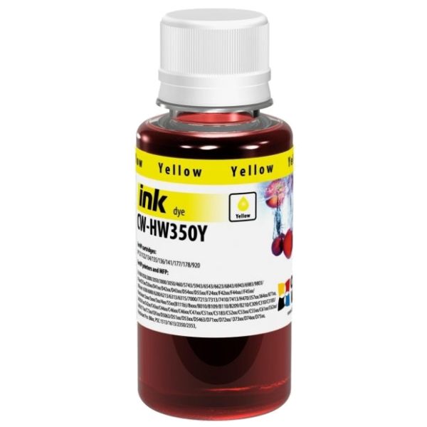 Atrament pre kazetu HP 300 XL Y (CC644EE), dye, žltá (yellow)