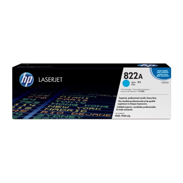 Toner HP C8551A (822A), azúrová (cyan), originál