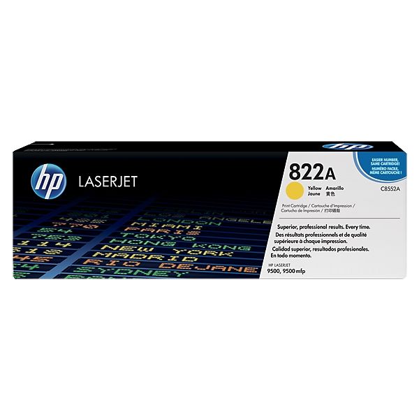 Toner HP C8552A (822A), žltá (yellow), originál