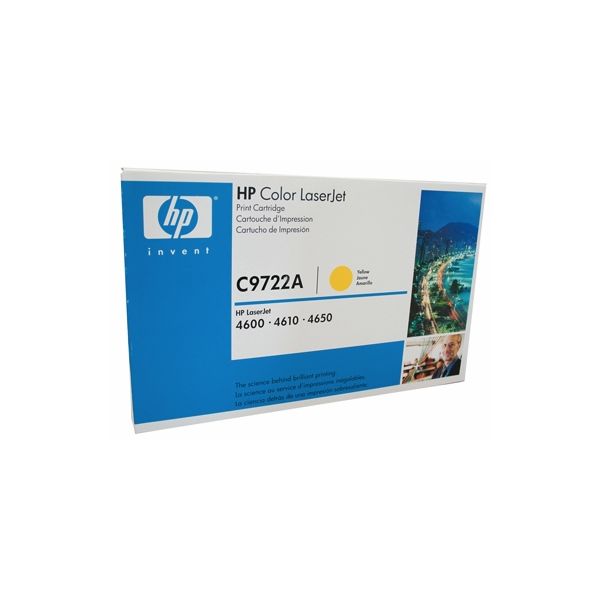 Toner HP C9722A (641A), žltá (yellow), originál