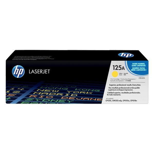 Toner HP CB542A (125A), žltá (yellow), originál