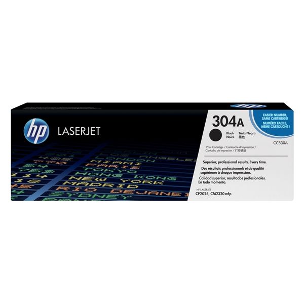 Toner HP CC530A (304A), čierna (black), originál