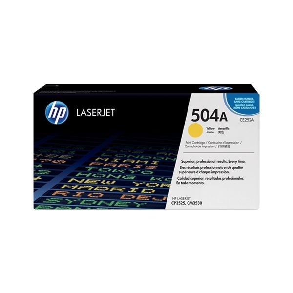 Toner HP CE252A (504A), žltá (yellow), originál