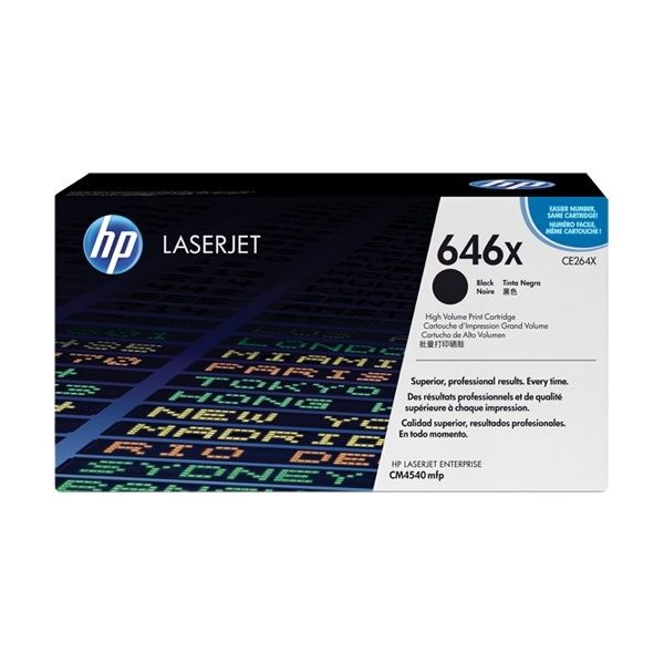 Toner HP CE264X (646X), čierna (black), originál