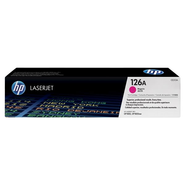 Toner HP CE313A (126A), purpurová (magenta), originál