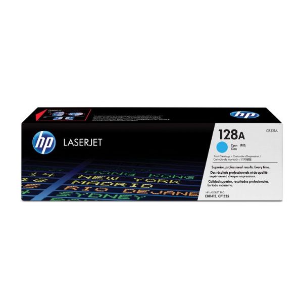 Toner HP CE321A (128A), azúrová (cyan), originál