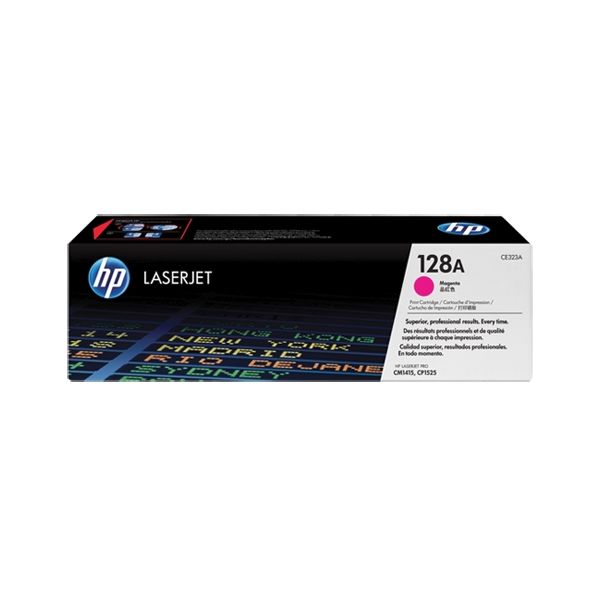 Toner HP CE323A (128A), purpurová (magenta), originál