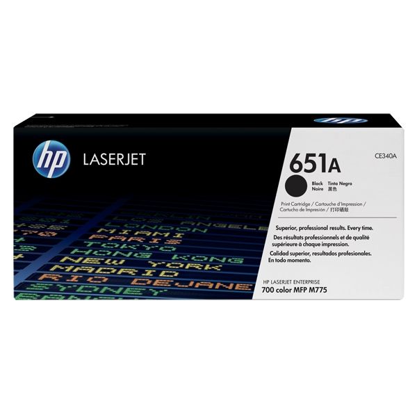 Toner HP CE340A (651A), čierna (black), originál