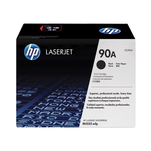 Toner HP CE390A (90A), čierna (black), originál