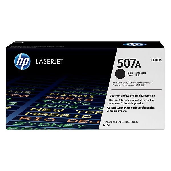 Toner HP CE400A (507A), čierna (black), originál