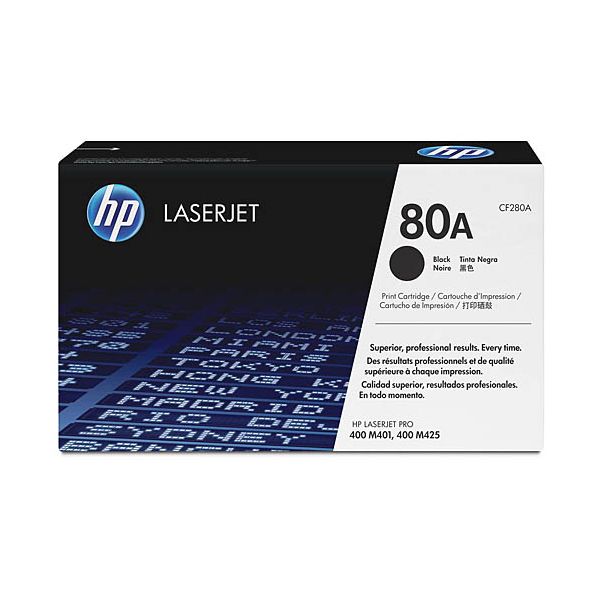 Toner HP CF280A (80A), čierna (black), originál