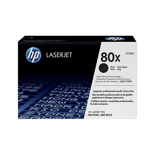 Toner HP CF280X (80X), čierna (black), originál