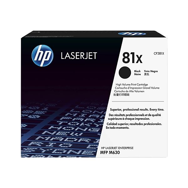 Toner HP CF281X (81X), čierna (black), originál